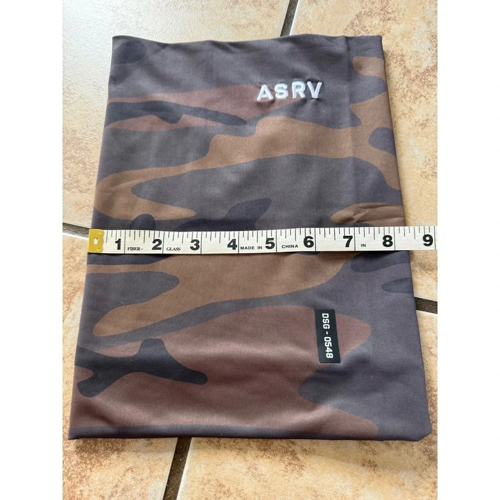 ASRV DSG-0548 Camo Neck Gaiter Brown Tactical Training Face Shield Mask